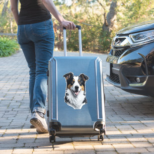 Border Collie gezicht Sticker