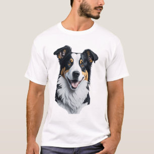 Border Collie gezicht T-shirt