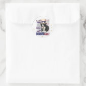 Border Collie Gifts Ronde Sticker (Tas)