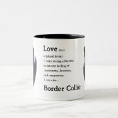 Border Collie Gifts Tweekleurige Koffiemok (Center)