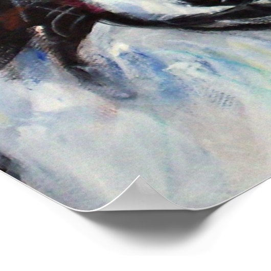 Border Collie glimlach Poster (Hoek)