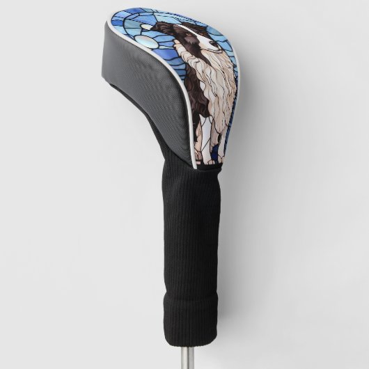 Border Collie Golfheadcover (Schuin)