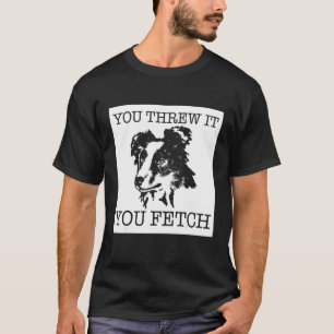 Border Collie grappige cadeau voor hondsdolle T-shirt