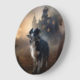 Border Collie Halloween eng Grote Klok