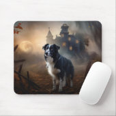 Border Collie Halloween eng Muismat (Met muis)