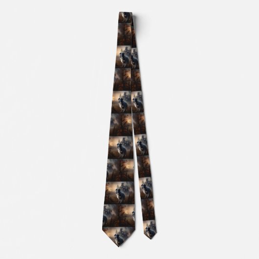 Border Collie Halloween eng Stropdas (Voorkant)