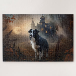 Border Collie Halloween Griezelen Legpuzzel