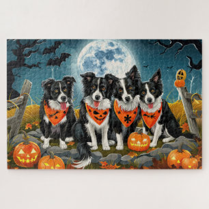 Border Collie Halloween Griezelig Legpuzzel