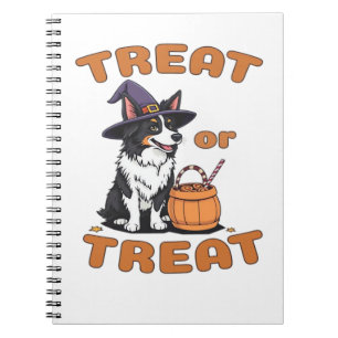 Border Collie Halloween Hondenkostuum "Trakteer of Notitieboek