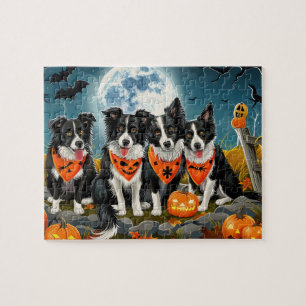 Border Collie Halloween Spooky Legpuzzel