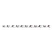Border Collie Head Dog Art Ribbon Lint (Voorkant)