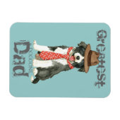 Border Collie Heart Pap Magneet (Horizontaal)