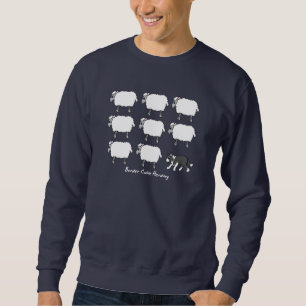 Border Collie Herding Sheep Sweatshirt