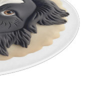 Border Collie Hond 3D Geïnspireerd  Snijplank (Hoek)