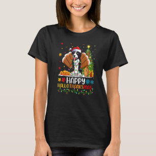 Border Collie Hond Border Collie Hellothanksmas T-shirt