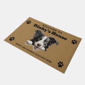 Border Collie Hond Deurmat (Schuin)