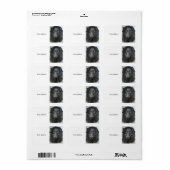 border collie hond gezicht etiket (Full Sheet)