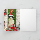 Border Collie Hond Kerst Kaart (Binnen)