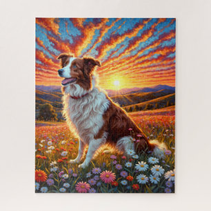 Border Collie-hond Legpuzzel