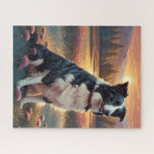 Border Collie Hond Legpuzzel (Horizontaal)