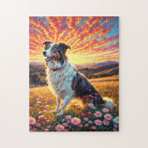 Border Collie-hond Legpuzzel