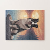 Border Collie hond Legpuzzel (Horizontaal)