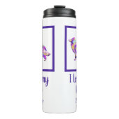 Border Collie Hond Leuk Silhouet PPY&B Thermosbeker (Voorkant)