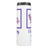 Border Collie Hond Leuk Silhouet PPY&B Thermosbeker (Achterkant)