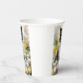 Border Collie Hond met Paaseieren Vakantie Papieren Bekers (Rechts)