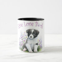 Border Collie Hond Moeder Bloemstuk