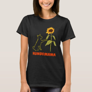Border Collie Hond Moeder Zonnebloemen Hond Fan Ho T-shirt