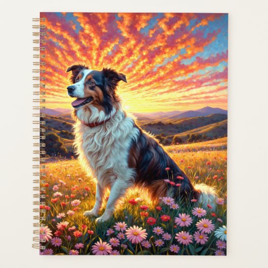Border Collie Hond Planner (Voorkant)