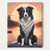 Border Collie Hond Planner (Achterkant)