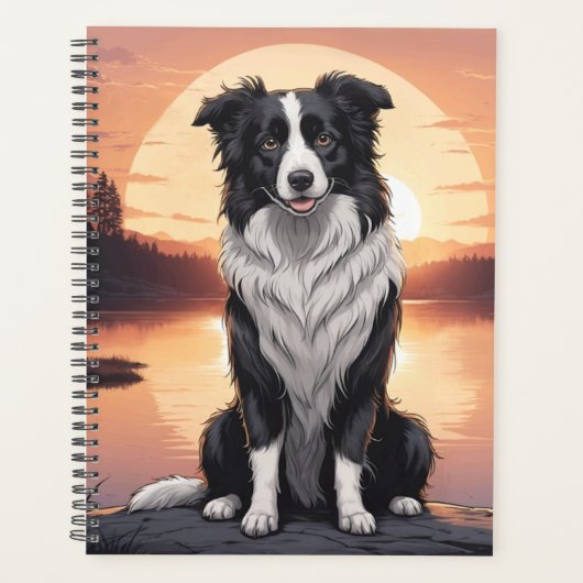 Border Collie Hond Planner (Voorkant)