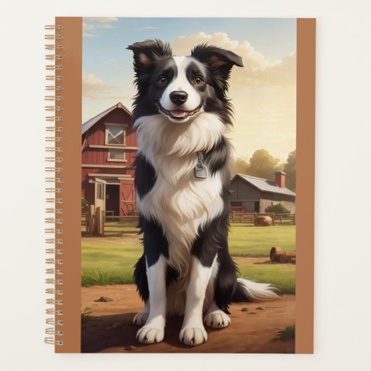Border Collie Hond Planner (Voorkant)