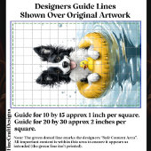Border Collie Hond Rubber Ring & Eend CV6 Decoupag Tissuepapier