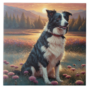 Border Collie Hond Tegeltje