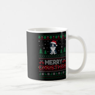 Border Collie Hondenliefhebbers Santa Hat Kerstboo Koffiemok