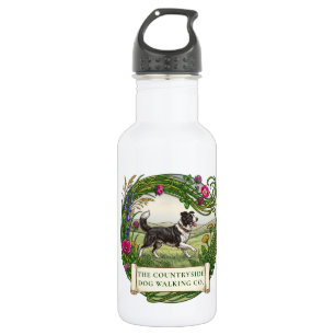 Border Collie Hondenuitlater Aangepaste Waterfles