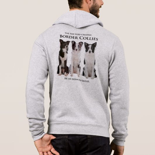 Border Collie Hoodie (Achterkant)