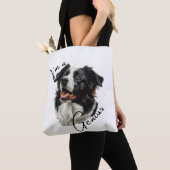 Border Collie - Ik ben een Genius Canvas tas (Dichtbij)