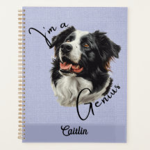 Border Collie - "I'm a Genius" - Aanpasbaar ontwer