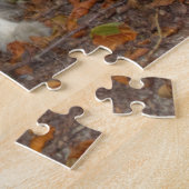 Border Collie in het bos Legpuzzel (Zijkant)