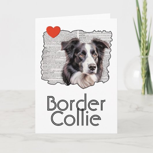 Border Collie Kaart (Voorkant)