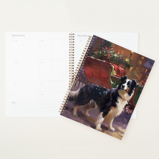 Border Collie Kerst Feestdagen Planner (Display)