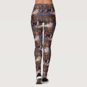 Border Collie Kerst Feestelijke Periode Leggings (Achterkant)