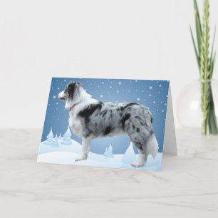 Border Collie Kerst Kaart