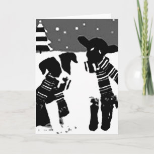 Border Collie Kerst Kaart