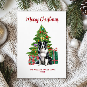 Border Collie Kerst Kaart