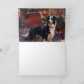 Border Collie Kerst Seizoen Kaart (Binnen)